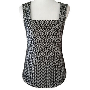 Anthropologie Postmark Black and White Structures Blouse Top Size XS